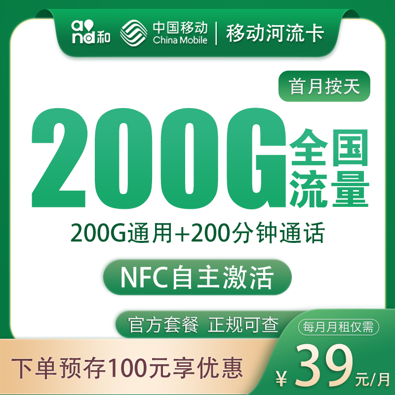 河流卡 套餐宣传信息